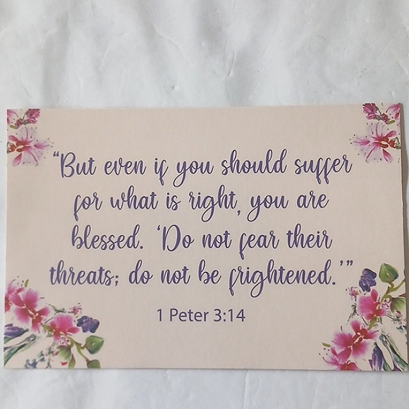 PRAYER Cards Floral Inspirational  & Scripture 20 Cards - Picture 5 of 5